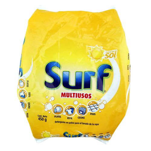 Detergente Polvo Surf Multiusos Fuerza Del Sol 450 Gr