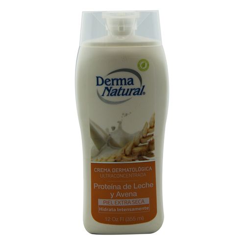 Crema Derma Natural Proteina De Leche Con Avena 355 Ml