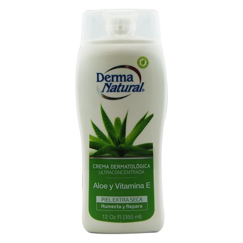 Crema Derma Natural Aloe Con Vitamina E 355 Ml