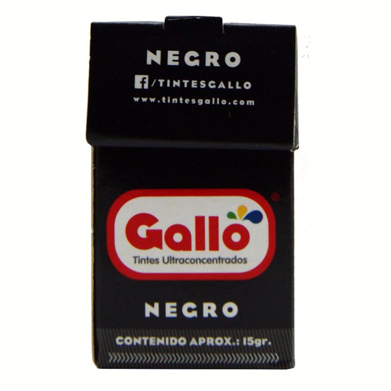 Tinte ropa gallo negro x 1 unidad