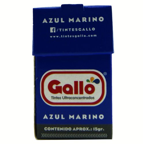 Tinte Gallo Para Ropa Color Azul Marino 15 Gr