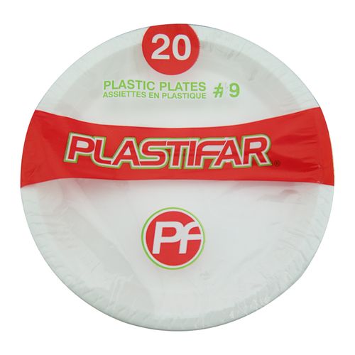 Plato Plastifar Desechables De Plástico #9 20 Un