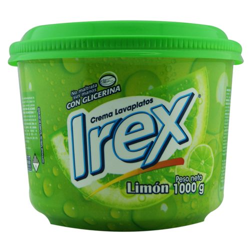 Crema Lavaplatos Irex Aroma Limón 1000 Gr