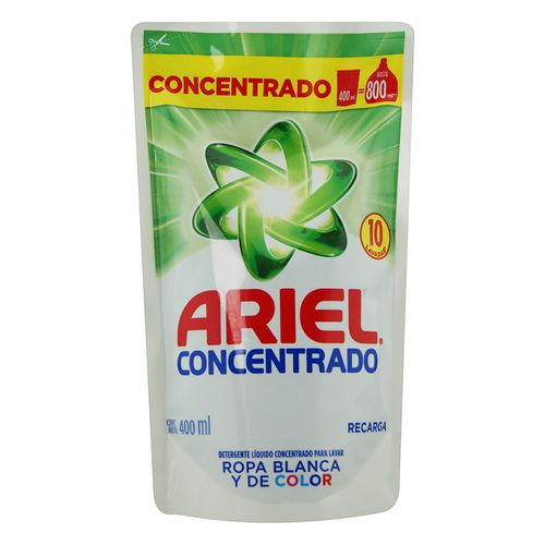 Detergente Ropa Ariel Doy Pack Líquido 400 Ml