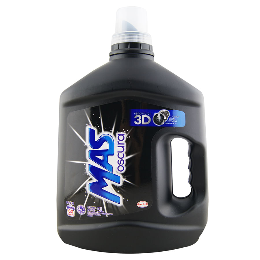 Detergente liquido mas color oscura 5 lt