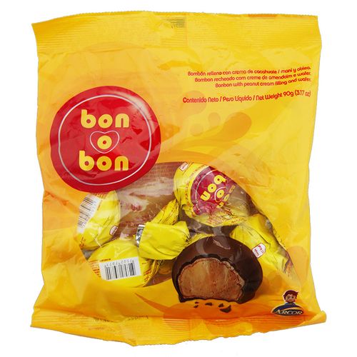 Chocolate Arcor Bon O Bon Bolsa 90 Gr