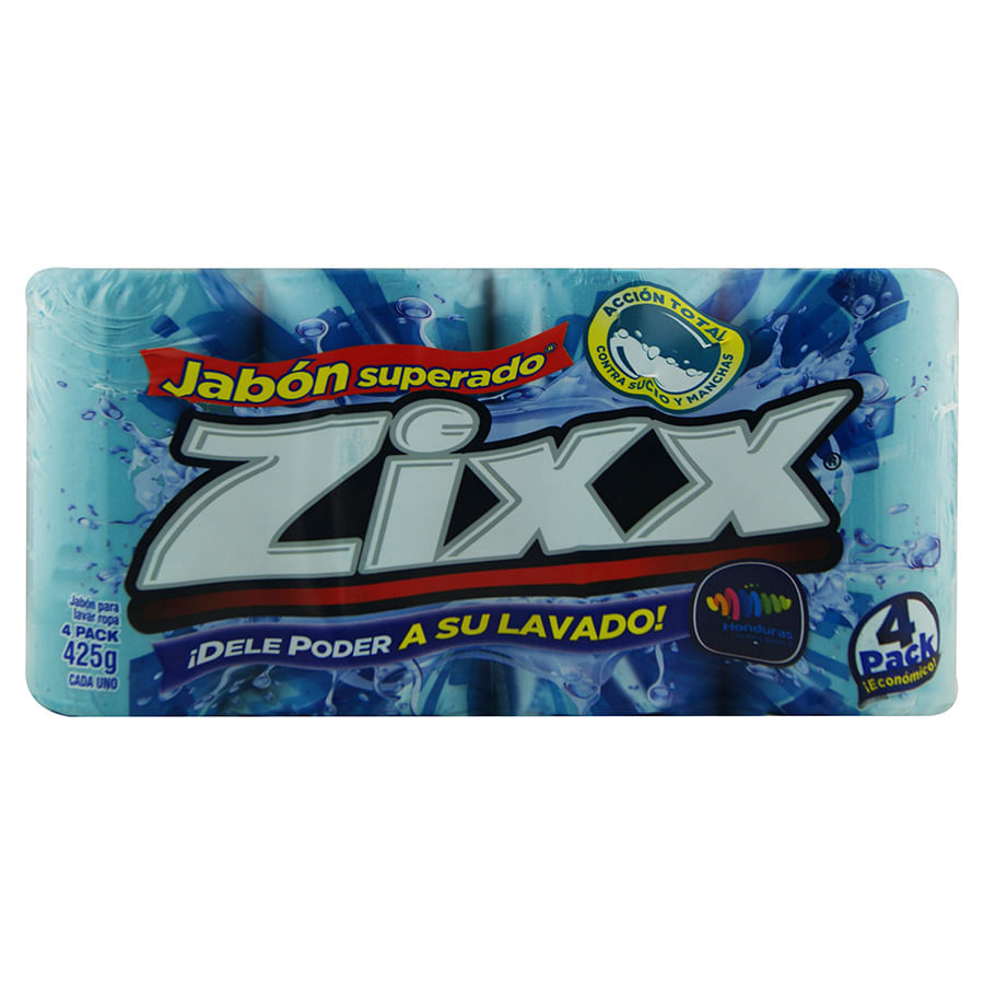 Jabón Ropa Zixx 4 Pack Máxima Limpieza 425 Gr 9247