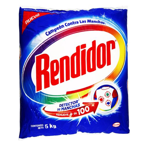 Detergente Polvo Rendidor 5X Removedores De Manchas 5 Kg