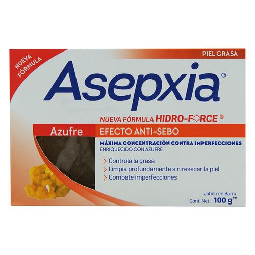 Jabón Asepxia Azufre 100 Gr