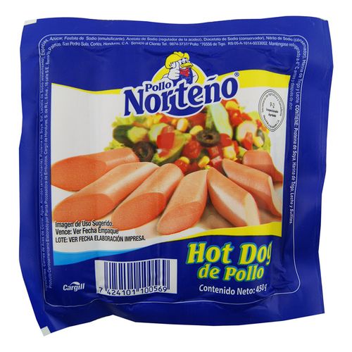 Hot Dog De Pollo Norteño 450 Gr