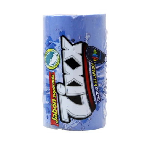 Jabón Para Lavar Ropa Zixx Barra Azul Acción Total 425 Gr