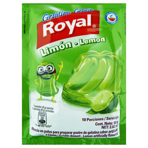 Gelatina Royal Limón 80 Gr
