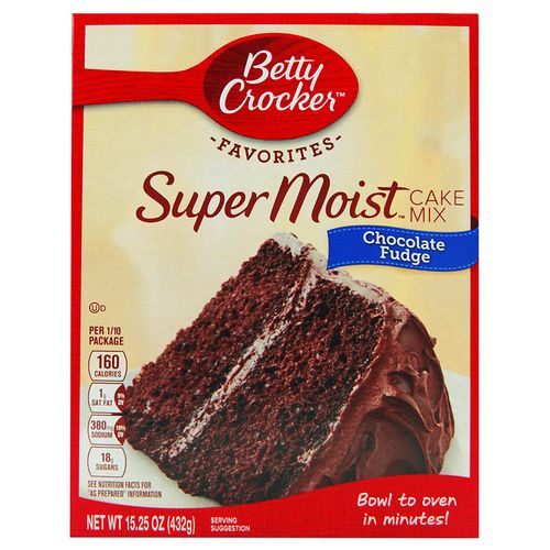 Mezcla Para Pastel Betty Crocker Chocolate Fudge 432 Gr