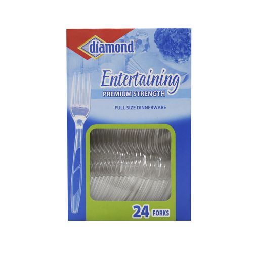 Tenedores Desechables Diamond Premium Strength 24 Un