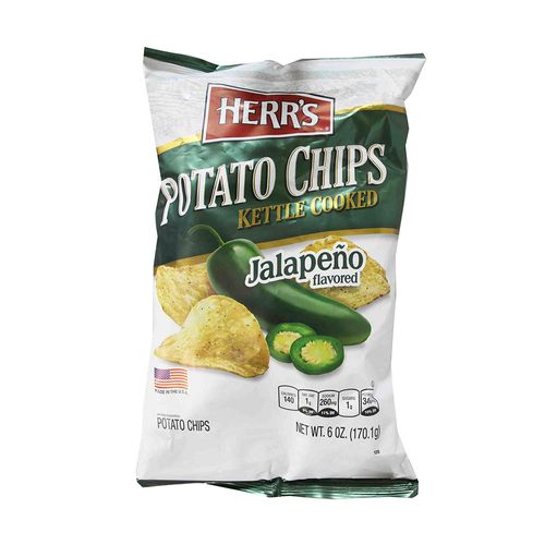 Churro Herrs Potato Chips Sabor Jalapeño 6 Oz
