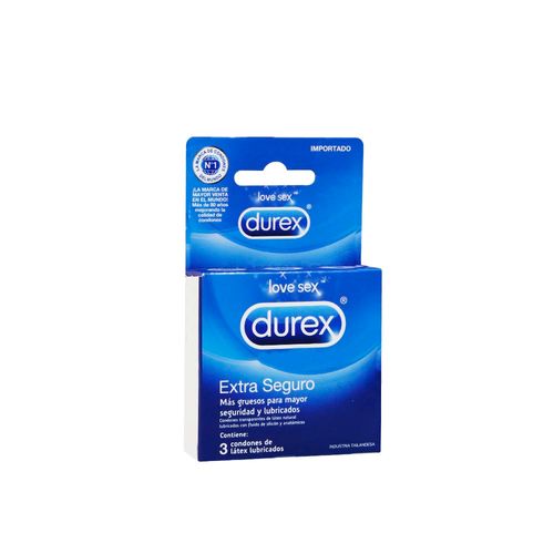 Condones Durex Extra Seguro 3 Un