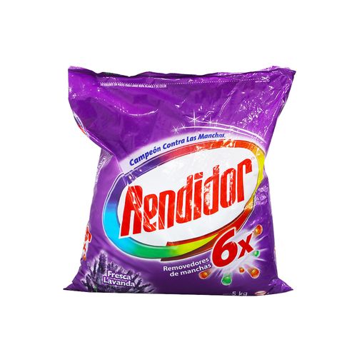 Detergente En Polvo Rendidor Fresca Lavanda 5 Kg