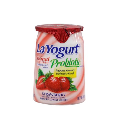 Yogurt Probiótico La Yogurt Original Sabor Fresa 6 Oz