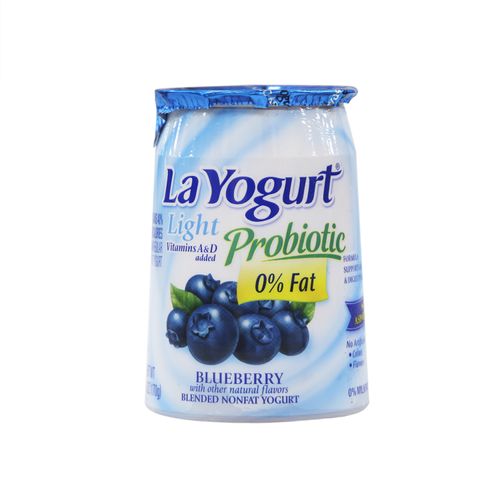 Yogurt Probiótico La Yogurt Light Sabor Arándano 6 Oz