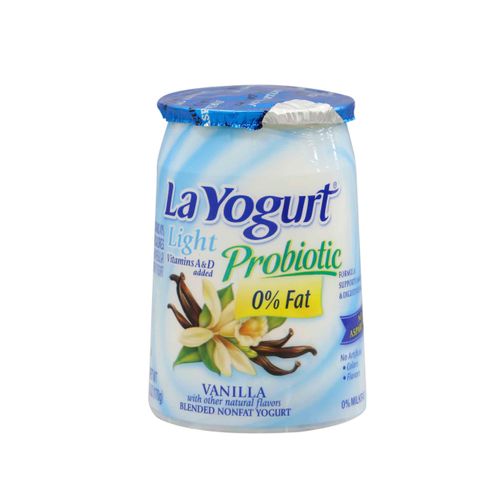 Yogurt Probiótico La Yogurt Light Sabor Vainilla 6 Oz