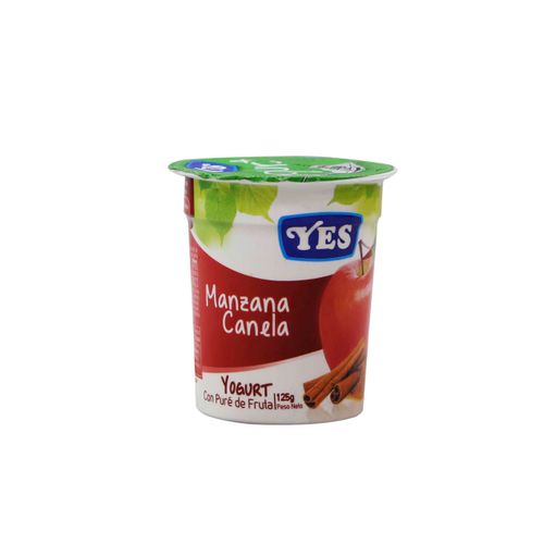 Yogurt Yes Sabor Manzana Y Canela 125 Gr
