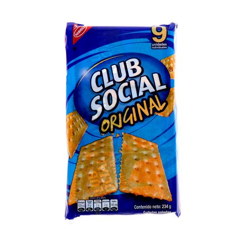 Galletas Club Social Original 9 Un 234 Gr