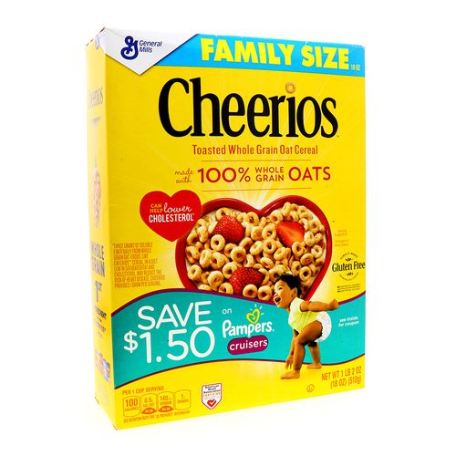 Cereal General Mills Cheerios Whole Grain 18 Oz