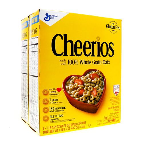 Cereal General Mills Cheerios Oats 2 Pk 8.7 Oz