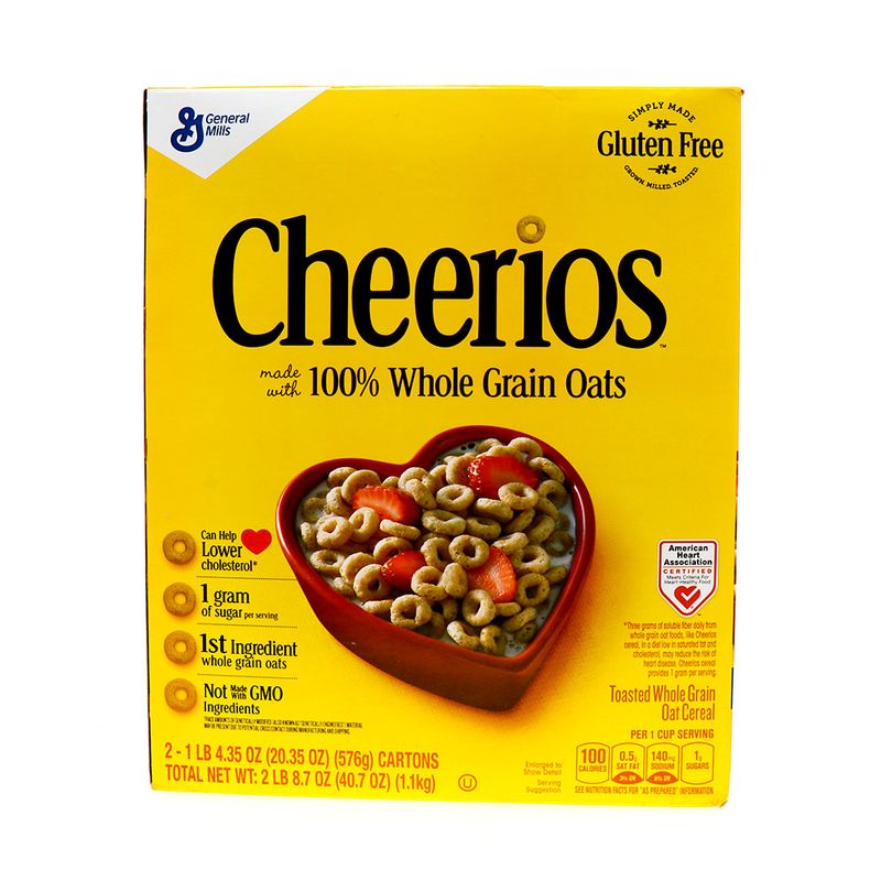 Cereal general mills cheerios oats 2 pk  oz