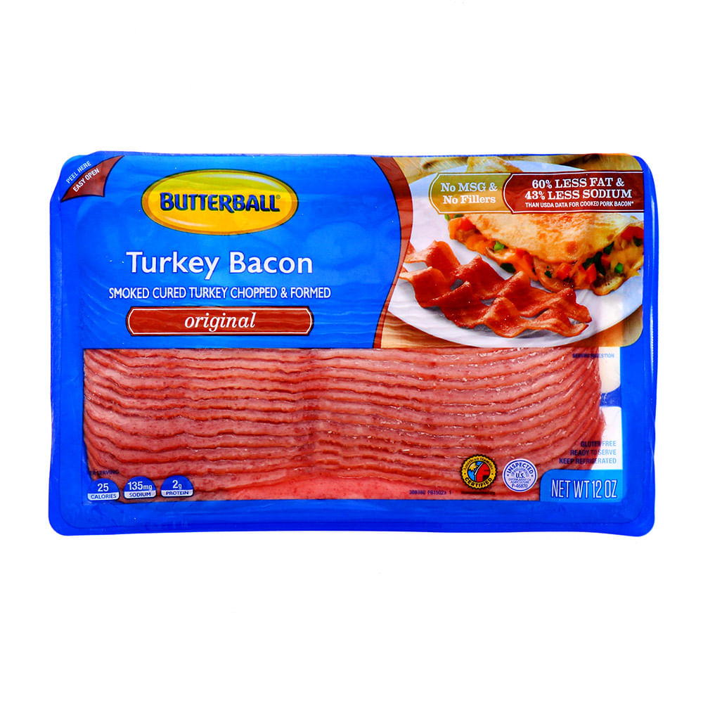 Bacon butterball de pavo 12 oz