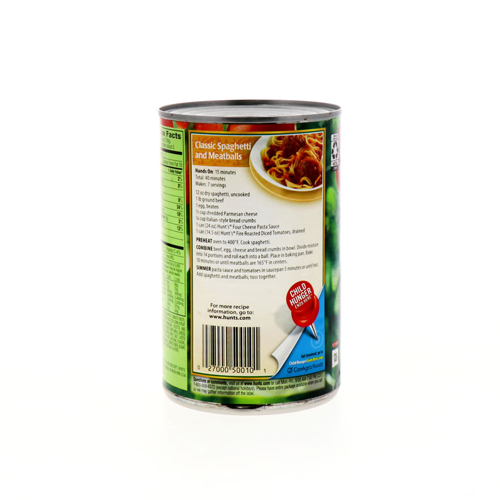 Salsa preparada hunts 4 quesos 24 oz