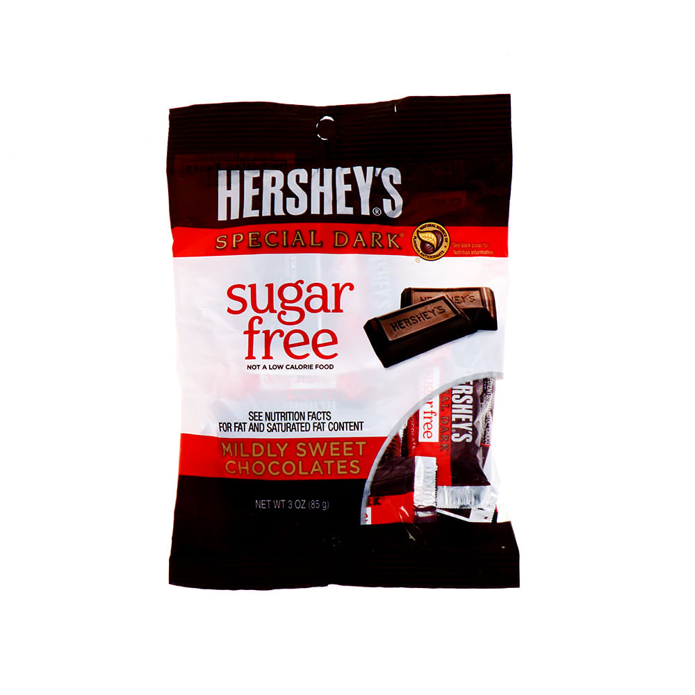 Chocolate hersheys oscuro especial sin azúcar 3 oz