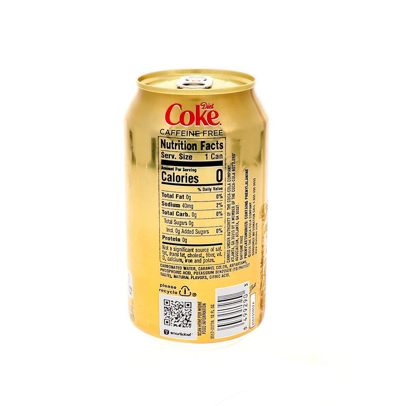  Diet Coke Coca-Cola dietética sin cafeína, (6 unidades