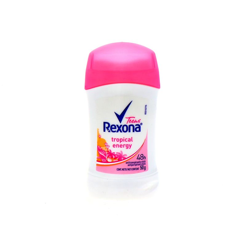 Desodorante rexona barra teens 50 gr