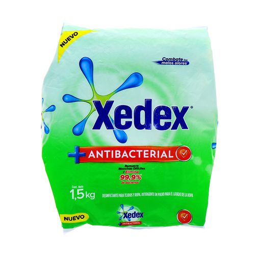 Detergente En Polvo Xedex Antibacterial 1.5 Kg