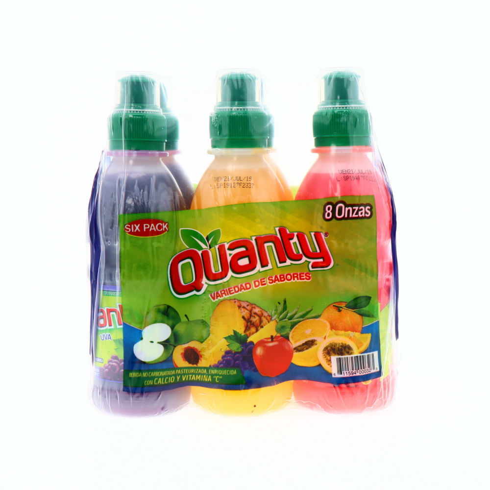 Jugo quanty 6 pack mixto