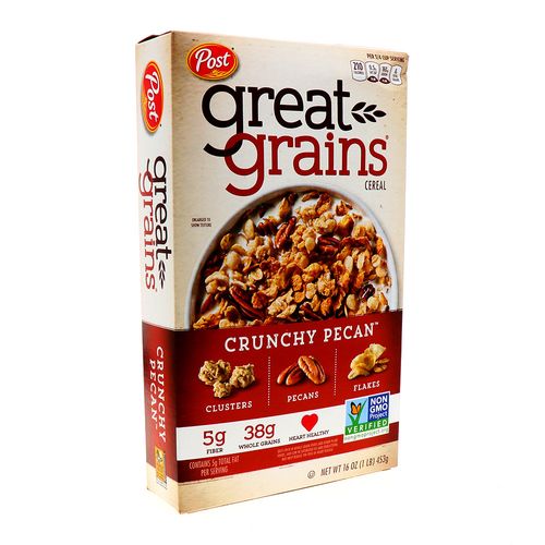 Cereal Post Great Grains Crunchy Pecan 16 Oz