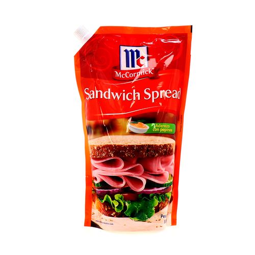 Sandwich Spread Mccormick Con Pepino 800 Gr
