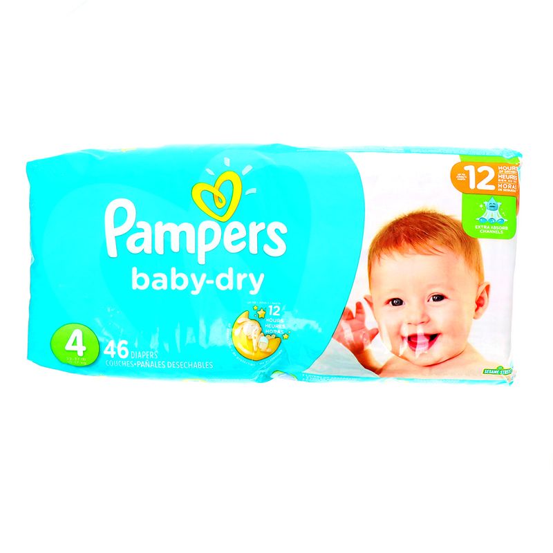 Pañal Bebé Pampers Baby-Dry Extra Absorbente 4 46 Un