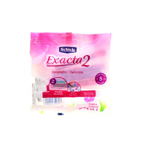 Maquina Para Afeitar Schick Exacta 2 Aloe Y Vitamina E 5 Un