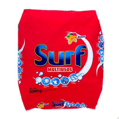 Detergente En Polvo Surf Multiusos Rosas 4.5 Kg