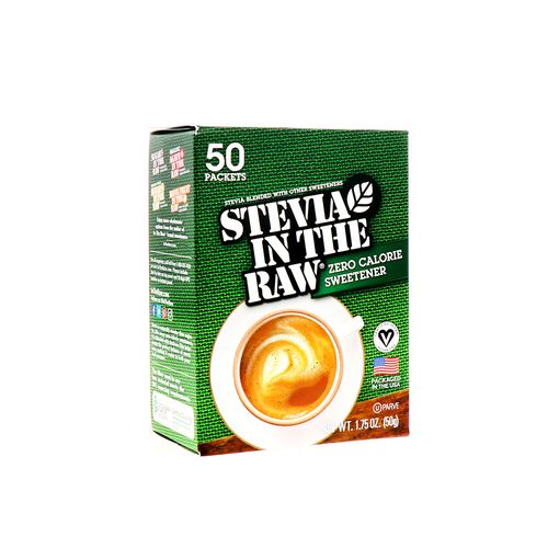 Azúcar Stevia No Refinada 50 Sobres 1.75 Gr