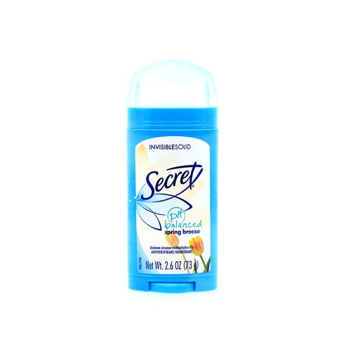 Desodorante Secret Barra Spring Breeze 2.6 Oz