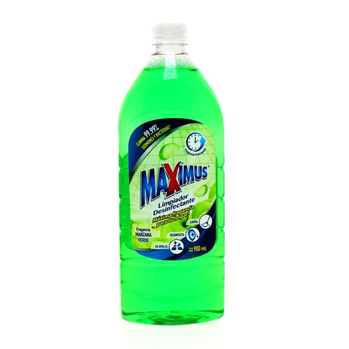Limpiador Y Desinfectante Maximus Manzana Verde 900Ml