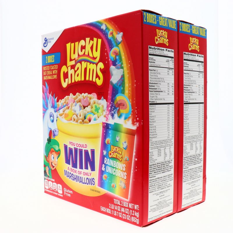 Cereal general & mills lucky charms 2 pack 652 gr