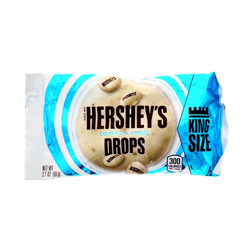 Chocolate Hersheys Drops Cookies N Creme King Size 2.1 Oz