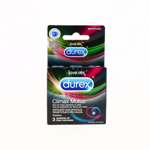 Condones Durex Clímax Mutuo 3 Un