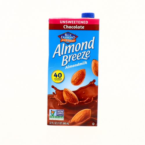 Bebida De Almendra Blue Diamond Sin Azúcar Chocolate 946 Ml