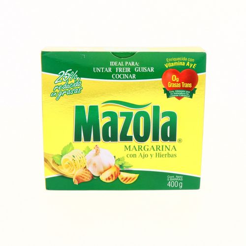 Margarina Mazola Con Hierbas Y Ajo 400 Gr