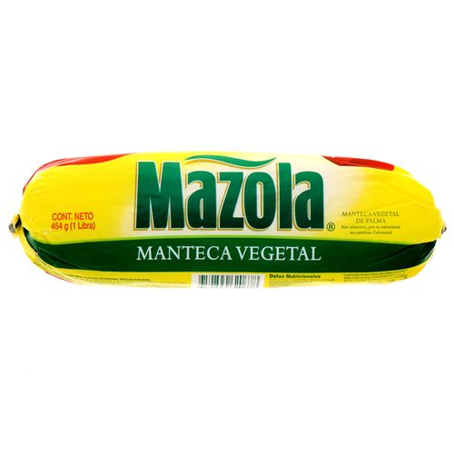 Manteca Vegetal Mazola Pura 1 Lb